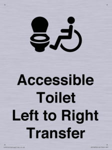 Accessible Toilet with Left to Right Transfer